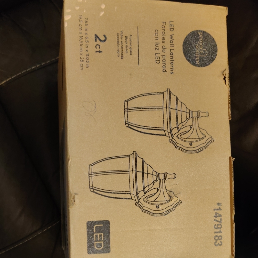 LED Wall Lanterns - Black